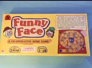 Juego de mesa familiar de mimo cooperativo Funny Face 1987 de colección sellado de fábrica nuevo en caja - Imagen 1 de 1