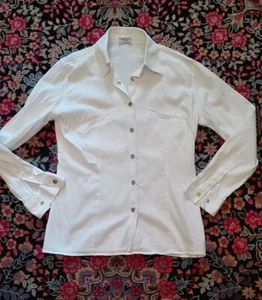 VERSACE SPORT CAMICIA DONNA TAGLIA 40 ELASTICIZZATA BIANCO - Foto 1 di 5