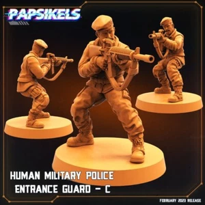 Guardia de entrada de policía C - miniatura de resina | ciencia ficción | Cyberpunk Mini | Papsikel - Imagen 1 de 1