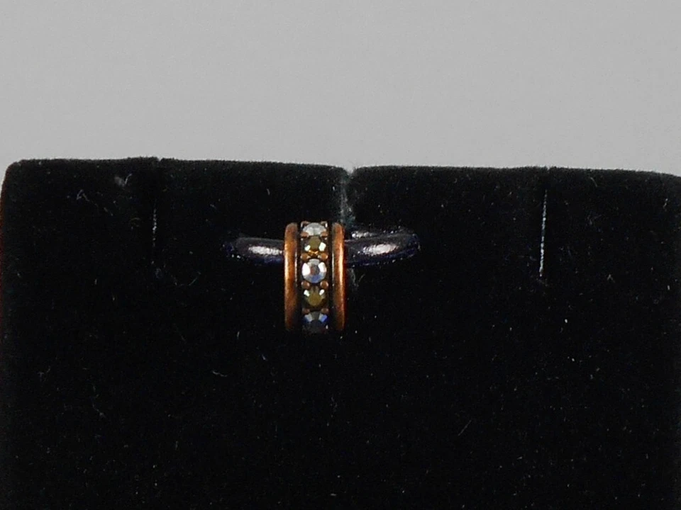 Brighton Copper CRYSTAL VOYAGE Topaz Silver Crystal Bracelet Spacer Bead - Изображение 1 из 1