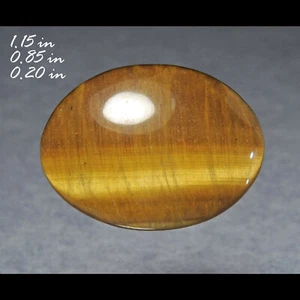 CARVED TIGER EYE CABACHON CARVING FROM BRAZIL - Picture 1 of 2