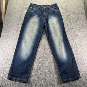 Vintage Stub Jeans Herren 36x34 Blau Dark Wash Baumwolle Relaxed Baggy Straight - Bild 1 von 9