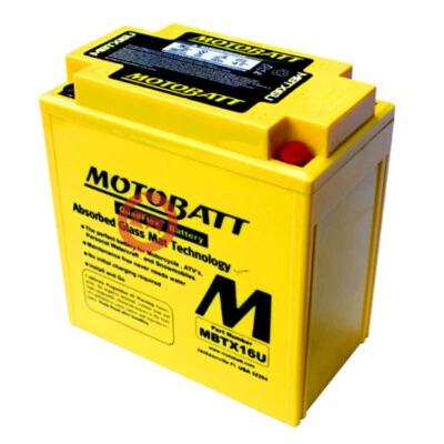 MOTOBATT MBTX16U SEALED BATTERY for Suzuki VZ MARAUDER 1600 2004-2005 - Image 1 of 4
