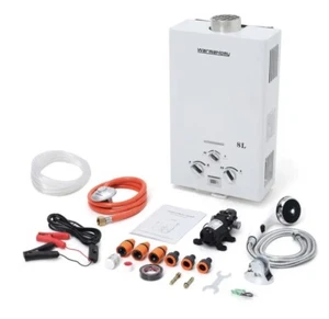8L Tankless Gas Hot Water Heater LPG Propane Instant Boiler Camping Van Shower - Picture 1 of 10