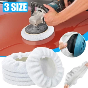 Auto Car Polishing Bonnet Buffer Pads Soft Wool For Car Polisher 5-6"/7-8"/9-10" - Picture 1 of 32