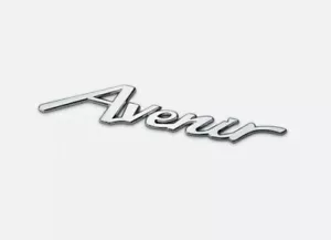 1 x Chrome Silver Avenir Car Side Fender Rear Trunk Emblem Badge Decals - Foto 1 di 6