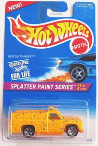 Hot Wheels RESCUE RANGER Splatter Paint Series #1 1996 MOSC 408 sp5 - Picture 1 of 1