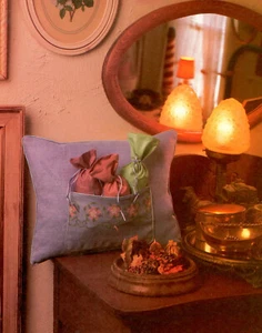 Pillow, Pocket & Potpourri + Cat & Rabbit Cross Stitch Patterns - 3 Designs - Bild 1 von 4