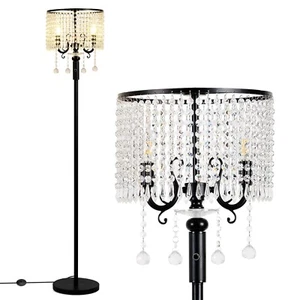 Hsyile Elegant Designs Modern Creative Crystal Floor Lamp,Suitable for Living... - Picture 1 of 7