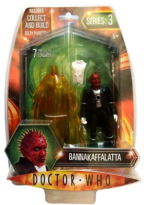 Figura de acción Doctor Who Serie 3 Bannakaffalatta NUEVA con pieza Gelth Phantom BAF Foto 1 de 2