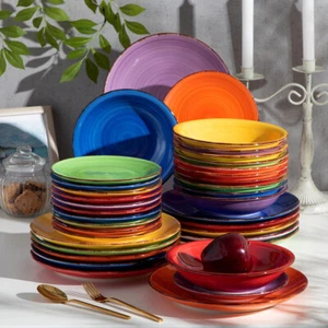 Juego de vajilla vancasso BONITA platos multicolores platos tazones gres - Imagen 1 de 22