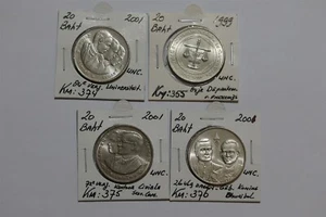 ๐น๐ญ THAILAND 20 BAHT - 4 COMMEMORATIVE COINS B49 #1986 - Picture 1 of 3