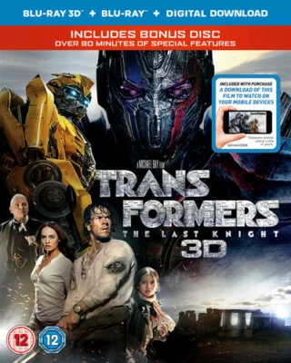 Transformers - The Last Knight Blu-Ray (2017) Mark Wahlberg, Bay (DIR) cert 12 - Image 1 of 2