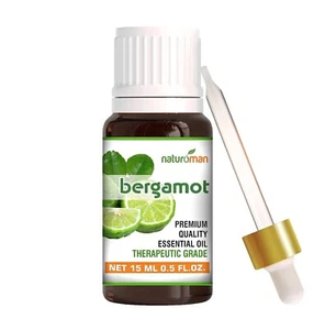 Aceite esencial de bergamota Naturoman 15 ml 100 % puro aromaterapia natural sin diluir - Imagen 1 de 4