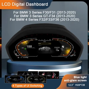 12,3" Digital Tacho Cluster LCD für BMW 3/4er F30 F31 F34 F32 F33 F36 - Bild 1 von 12
