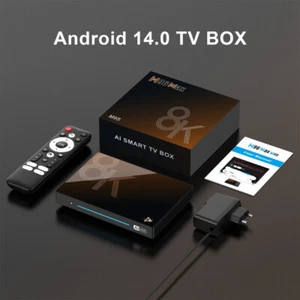 For Android 14 TV Box RK3576 8G 128G WiFi6 8K 1000M AV1 H.265 HDR TV Box - Picture 1 of 14