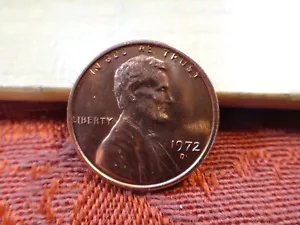 1972-D Uncirculated Lincoln Penny Cent 1c - Free S&H USA - Picture 1 of 2
