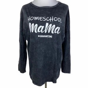 Unwritten Drop Sleeve Distressed Graphic Tee Women's Large or XL Black NWOT - Picture 1 of 9