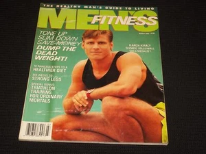 1989 MARCH MEN'S FITNESS MAGAZINE - KARCH KIRALY COVER - L 10387 - Picture 1 of 2