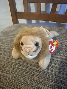 "Roary" the lion Beanie Baby 1996 - Picture 1 of 6