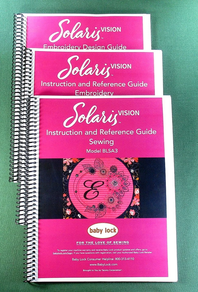 Baby Lock Solaris BLSA3 шитье / вышивка / вышивка дизайн / ручной набор - Изображение 1 из 1