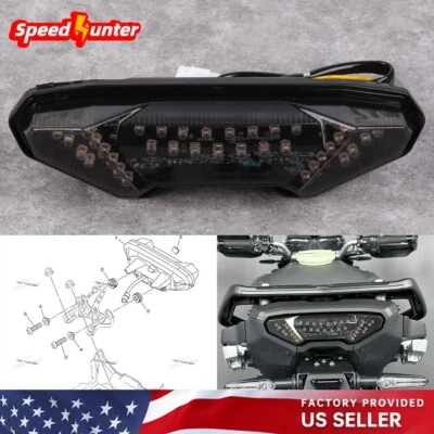 Luz trasera LED integrada señal de giro lámpara de freno para YAMAHA MT-09 Tracer 900/GT Foto 1 de 4