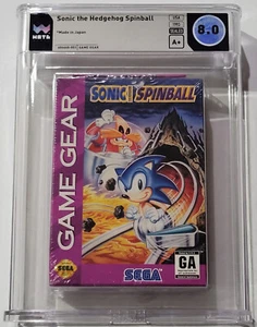 1993 SONIC THE HEDGEHOG SPINBALL Sealed Box Game Sega Game Gear WATA 8.0 A+ Seal - Picture 1 of 6