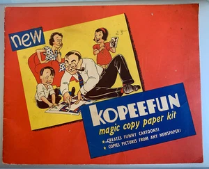 Kopeefun Magic Copy Paper Kit Magazine Rare Vintage NEVER USED Copyright 1948 - Picture 1 of 6