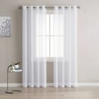 White Tulle Short Curtain For Living Room Solid Sheer Voile Curtains For Kitchen