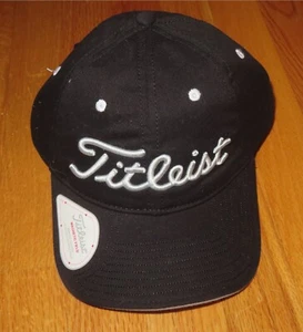 New Era TITLEIST Unstruct Ball Golf (Adjustable) Cap BLACK - Picture 1 of 3