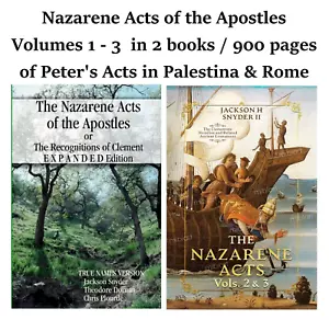Nazarene Acts of the Apostles Vols 1-3 , 900 Pages, Apostolic History 15% off - Picture 1 of 1