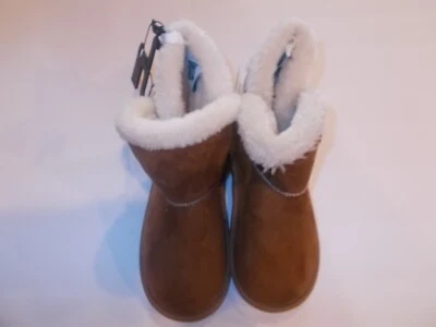 Botas al tobillo Extremely Me forradas de piel sintética marrón talla 1 para niñas Foto 1 de 4