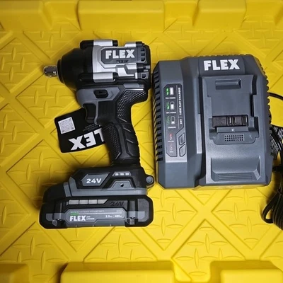 Flex средний крутящий момент 1/2-дюймовый ударный гайковерт + Batttery и зарядное устройство набор  - Изображение 1 из 4