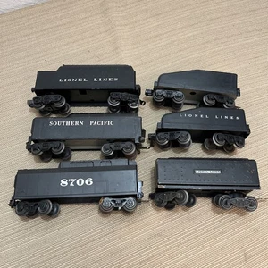 Lote de 6 licitaciones mixtas vintage Lionel modelo tren escala O usadas para reparación de piezas - Imagen 1 de 12