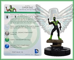 DC Heroclix SIMON BAZ - 108 - LE PROMO Juego Guerra de Luz (Figura Legada) - Imagen 1 de 1