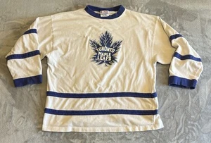 Vintage Toronto Maple Leafs Jersey Mens XL Cable Blue Sportswear Hockey Cloth - Picture 1 of 13