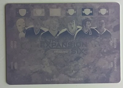 2018-19 Leaf Ultimate Expansion 6 Philadelphia Flyers Magenta Printing Plate 1/1 - Image 1 of 2
