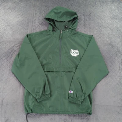 Chaqueta cortavientos Washington University Bears Champion verde embalable para hombre pequeña Foto 1 de 4