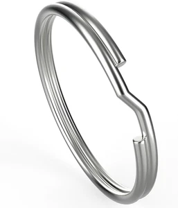 Schlüsselring/Schlüsselanhänger, 50er Pack 1,25 Zoll 32 mm Split Rund Metall Silber Keyring fo - Bild 1 von 12