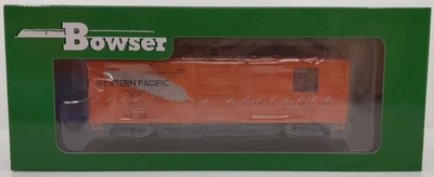Bowser 42865 HO Western Pacific 40' Steel Side Box Car Ready-To-Run #1953 NIB - Image 1 of 2
