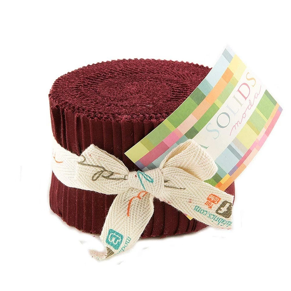 Rollo de gelatina Bella Solids Burgundy Jr (9900JJR 18) de Moda House Designer para Moda Foto 1 de 1