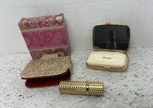 Revlon Futurama Lipstick Face Powder Compact Brocade Paquet Van Cleef Arpels Box - Picture 1 of 17