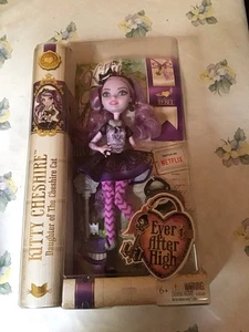Brandneu Ever After High Kitty Puppe Rebel 2014 Tochter der Grinsekatze - Bild 1 von 8