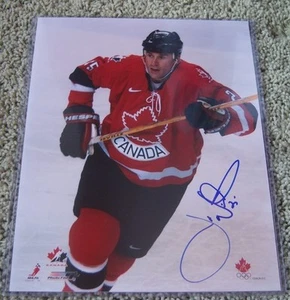 FOTO AUTÓGRAFO JOE NIEUWENDYK 8x10 Canadá - Imagen 1 de 1