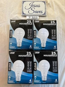 16 Feit Electric Bulbs 25w A19 clear standard base 25A/CL-130 00416 P322 - Picture 1 of 1