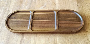 Ablage, Servierbrett, Dekoteller, Tablett - Akazie Echtholz - 29 x 10,3 cm - Bild 1 von 5
