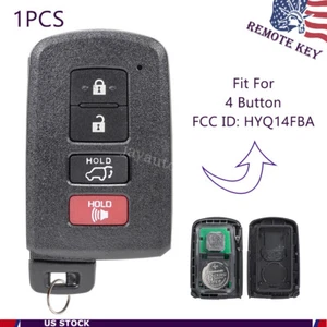For 2014 2015 2016 2017 2018 2019 Toyota Highlander Smart Remote Control Key Fob - Picture 1 of 8