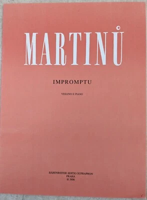 Bohuslav MARTINU Impromptu partition violon et piano - Photo 1/2