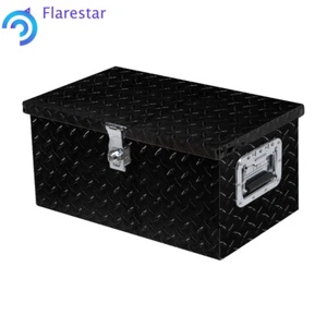 20 x 12 x 10 Aluminum Truck Bed Tool Box Square Trailer Toolbox w/ Handle&Lock - Picture 1 of 15