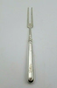 Russische 84 Silber zwei Zinken Aufschnitt Fleisch Servier Gabel (#7031) - Bild 1 von 8